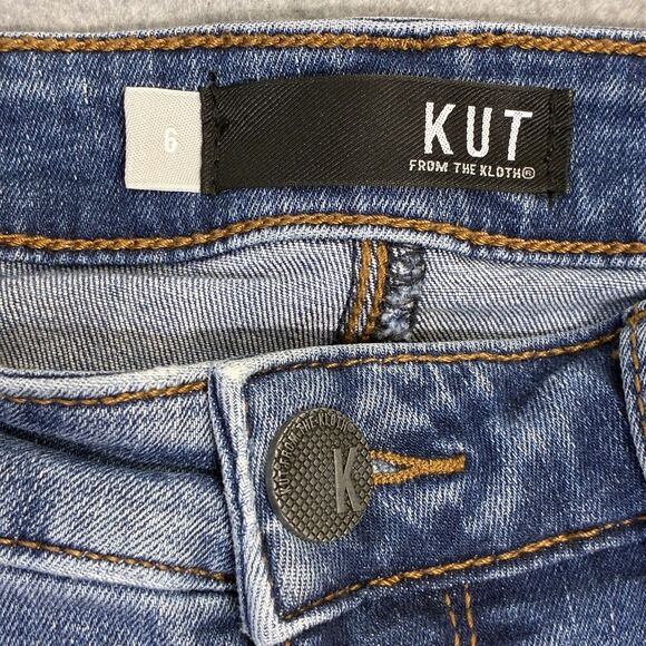 Women’s Size 6 KUT From The Kloth ANA High Rise Flare Jeans Blue - Picture 3 of 8